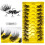 Hesroicy false eyelashes soft curly 3D wispy 10 pairs 8