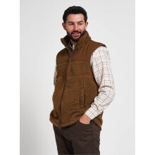 JACK PYKE Men's Camel Sherpa Fleece Sleeveless Gilet XXXL