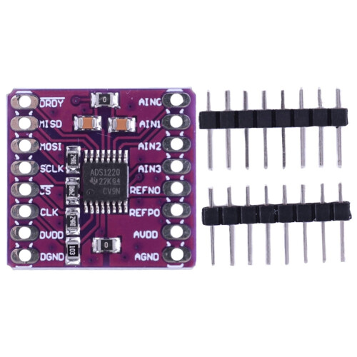 ADS1220 24-bit I2C ADC module 2.3–5.5V low-power 1