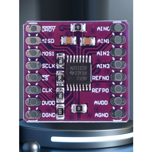 ADS1220 24-bit I2C ADC module 2.3–5.5V low-power 2