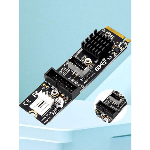 M.2 PCIe to USB 3.1 Adapter Card 5Gbps NVMe 1