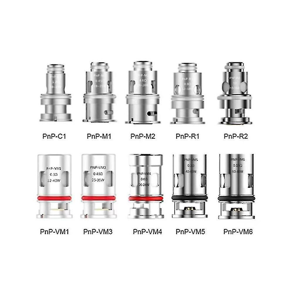 (M1 0.45ohm, Picture color) 5pcs Pnp Coil Vm1/vm3/vm5/vm6/tm1/tm2/r1/c1/tr1 Coils compatible with Drag S H80s E60 Vinci X Argus Mtl Pnp-x Pod Tank