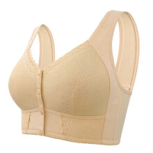 (Apirpot, 38) Moona Bras compatible with Senior Women Charm Bra Front Snaps Comcompatible withtable Full Coverage Bra