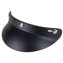 (Dumb black) 3-Snap Helmet Peak Lens Sun Shade Protector compatible with 3/4 Open Face Helmet Visor
