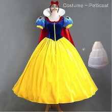 (L, Adult Sets) Snow White Princess Costume compatible with Women's Halloween Party