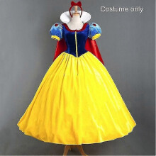 (S, Adult Costume) Snow White Princess Costume compatible with Women's Halloween Party