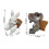 Rabbit Aquarium Ornament Realistic Resin 1pc 6