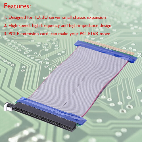 PCIe 16x riser extender cable 22 cm 1