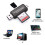 jixopn Micro USB+USB2.0OTG minnekortleser leseenhetsadapter for PC Android 2