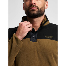 JACK PYKE Snap Neck Long Sleeve Thermal Fleece Top - Men's Adult - Dark Mustard, Small