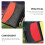 Soccer referee delay wallet red PVC metal 3
