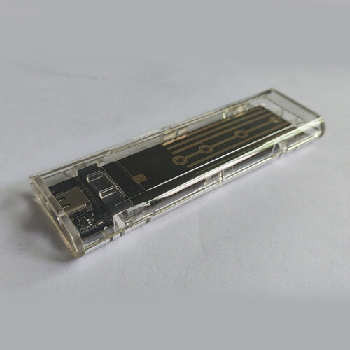 jixopn M.2NGFF SSD-kabinet harddiskboks USB3.1Type CB M-nøgle (lysfri NGFF) 2