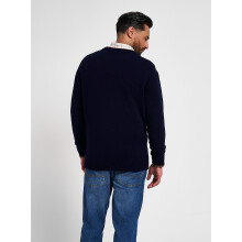 JACK PYKE Ashcombe 100% Lambswool V-Neck Jumper Pullover Navy Small
