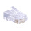 RJ45 Cat6 UTP connector socket unshielded gold plated 100 3
