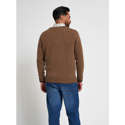 JACK PYKE JACK PYKE Ashcombe 100% Lambswool V-Neck Jumper Pullover Barley 3X-Large