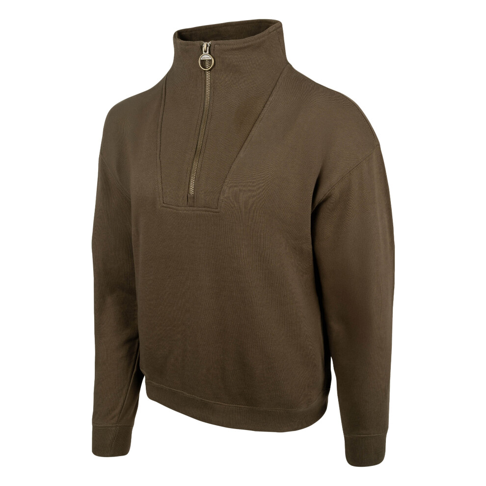 Jack Pyke Half Zip Sweatshirt For Women Olive Xxl