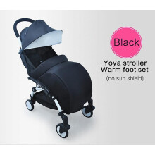 (pink plus) New Baby Stroller Warm Foot Cover compatible with Yoya Yoyo Yoyo2 Yoyo+ Podotheca Black Minne Micky Cartoon Foot Set Stroller Accessories