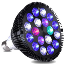 LED Aquarium Light Bulb 54W LED Aquarium Lighting Bulb Full Spectrum for Fish Tank Coral Reef Saltwater Tank Plants Growth