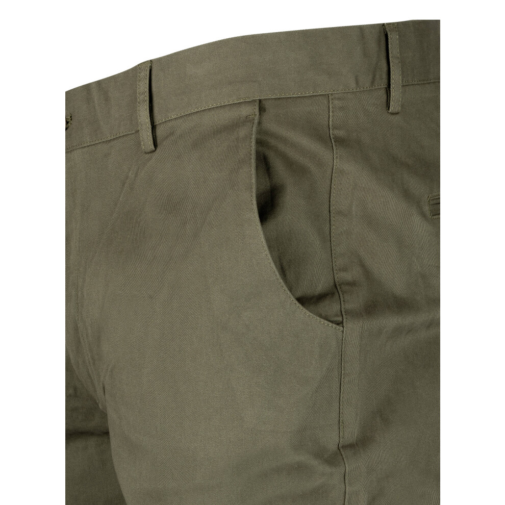 Jack Pyke Men’s Chino Trousers Khaki Olive 38" Waist