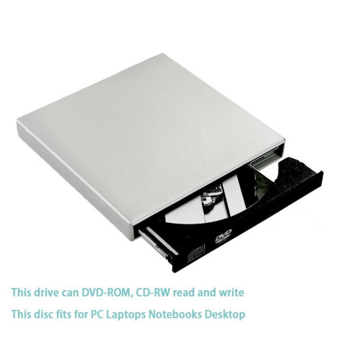USB 2.0 Slim External DVD RW Drive 2