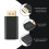 jixopn4K DisplayPort til DisplayPort-adapter Han-til-hun DP til DP-konverter 6