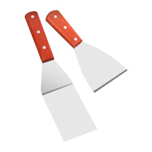Sraith Spatula Friochta Cruach Dhosmálta 2 phíosa le hAdhmad Beveled