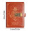 Zeceouar Password-Protected Leather Notebook B6 3