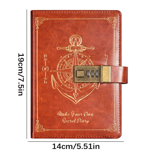 Notatnik Retro Password Leather B6 1 szt. 2