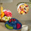 Bandeja de servir con 4 compartimentos para aperitivos de frutas. 5
