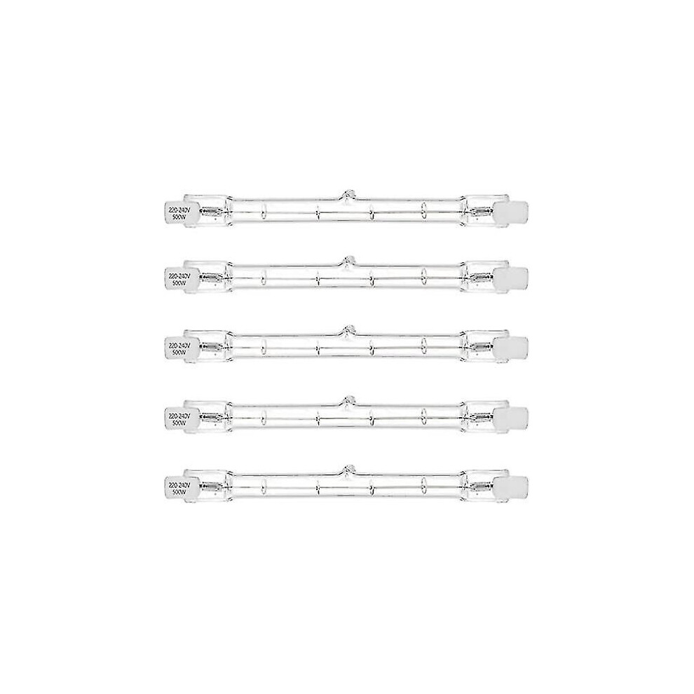 5Pcs 500W R7s Linear Halogen Flood J118 500W Double Ended Security Bulb 118Mm Length Light 3717205039625