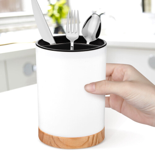 Cutlery Storage Container with Detachable Rack for Home 1