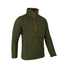 JACK PYKE Mens Half Zip Sherpa Fleece Pullover Olive X-Large