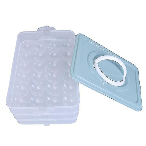 3-layer Deviled Egg Tray with Lid, Egg Carrier Box Dispenser 1