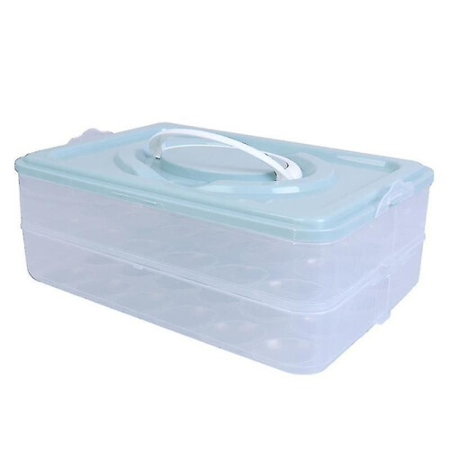 3-layer Deviled Egg Tray with Lid, Egg Carrier Box Dispenser 2