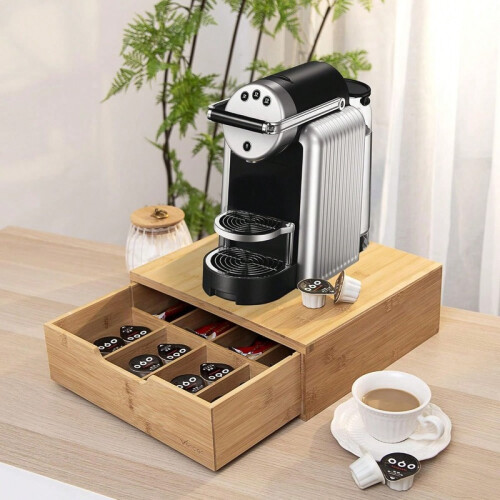 Natural Bamboo Drawer Storage Box Desktop Organizer for Home Use 1