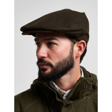 JACK PYKE Men's Green Cotton Waxed Flat Cap, 59cm