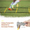 Agility-Leiter, 12 Meter, 24 Segmente, mit Tragetasche, Fußballtrainingsseil-Leiter-Set 6