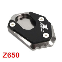 (Gold-Z900RS) Motorcycle Side Stand Extension Kickstand Enlarged Plate compatible with Kawasaki Z 650 900 Z900 Rs Se Z650 Z900rs 2017-2022 Accessories