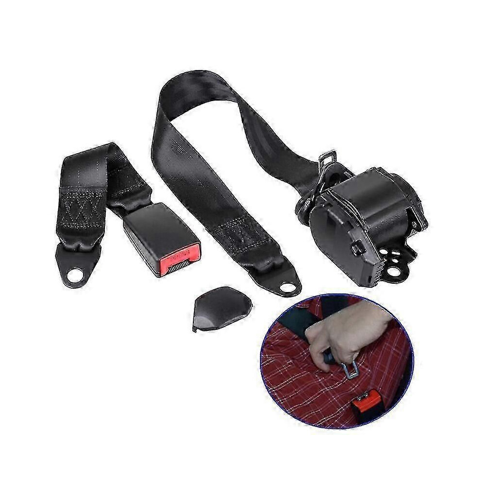 Universal Car Seat Belt - 3 Point Adjustable Safety Belt 3766330130158