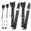 2 Set Universal 3pt Adjustable Retractable Lap Suitable compatible with Modification Belts Kit (Black) 1