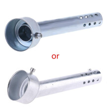 Universal 48mm Motorcycle Angled Exhaust Insert Baffle End Can Db Killer Silencer Muffler Elbow 175mm Length