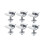 8Pack Solar Panel Mounting Brackets, Solar Panel End , Centre , compatible with PV Solar Panel Solar Module 30m 1