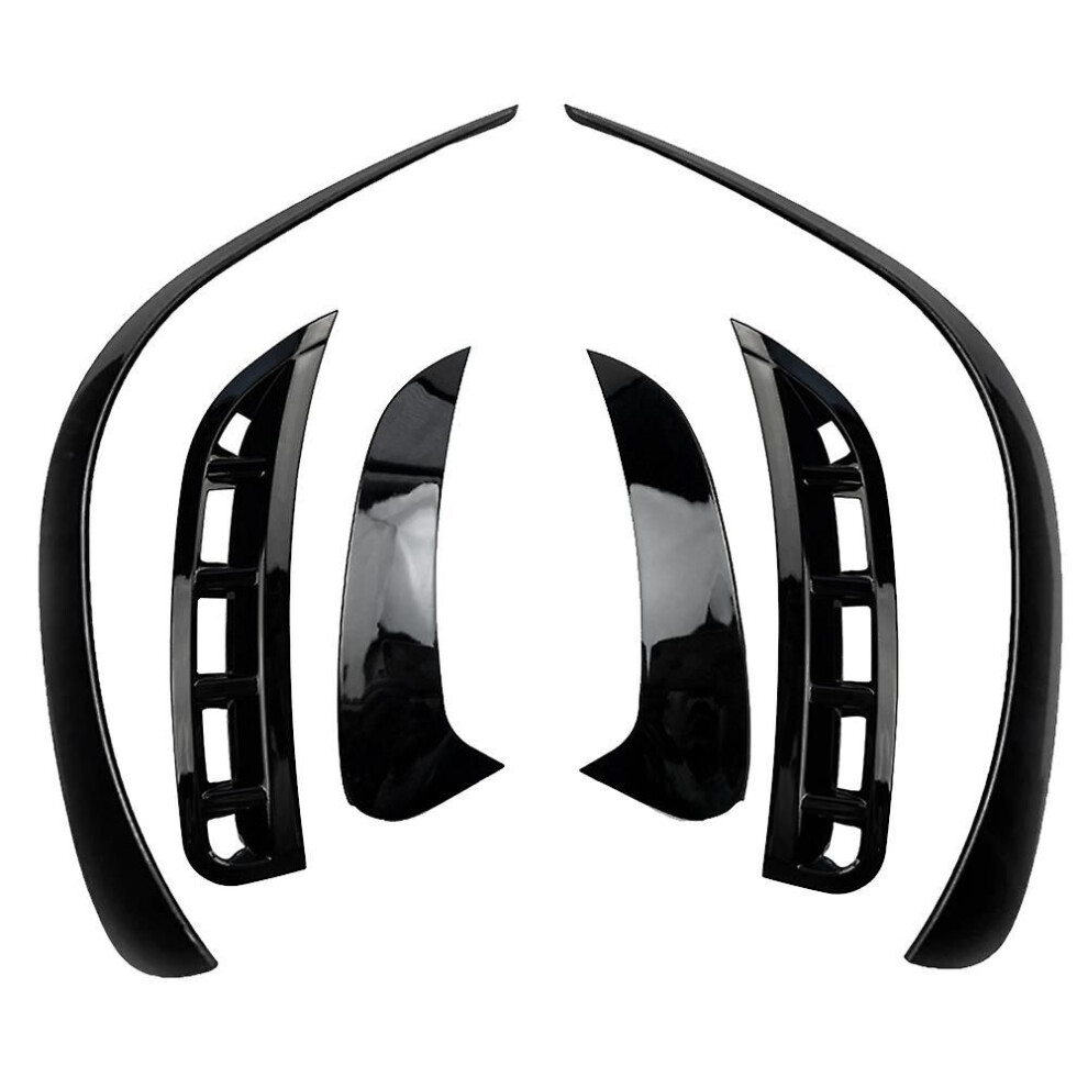6Pcs Car Front&Rear Bumper Splitter Spoilers Trim Compatible With Mercedes- Gle W167 2020 Amg Gloss Black 3045435547208