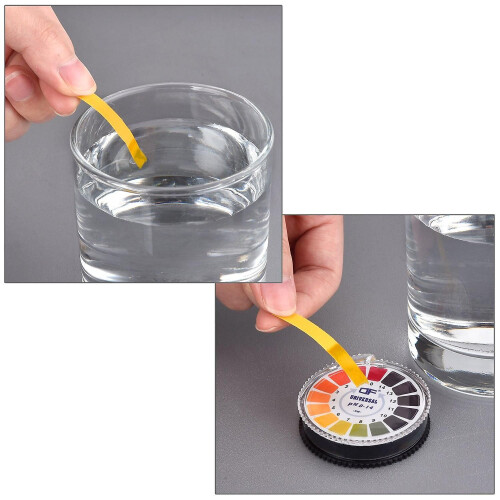 Universal pH Test Paper Strips pH Test Strips Roll, pH Measure Full Range 0-14 16.4 ft/Roll (4 Rolls) 2