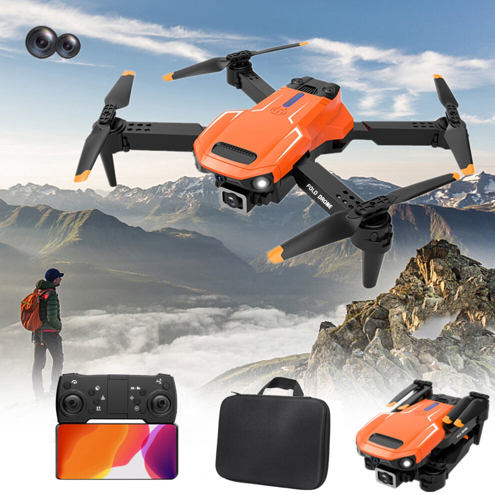 Wjsxc Drone 1080P Dual Hd Camera Orange 9336866852653