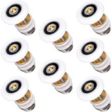Shower Door Rollers 25mm compatible with Sliding Shower Doors - 8pcs Replacement Parts