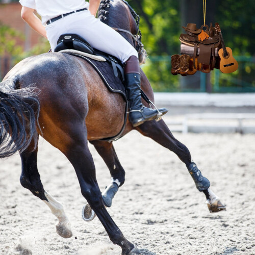 Ακρυλικό μενταγιόν σέλας Horse Lover, εξατομικευμένο 2