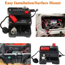 (200A) 30-300amp Waterproof Car Circuit Breaker Fuse Reset compatible with Boat Auto Dc 12v-48v