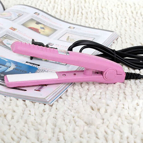 Linjieee mini keramisk glattejern til kort hår, pink 2