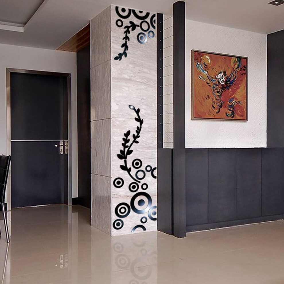 Acrylic Mirror Wall Stickers Heart Shape 3D 9336866856231